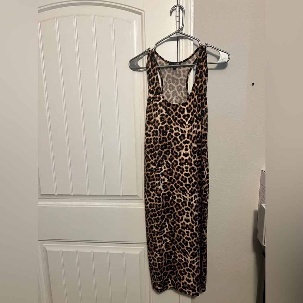 Fashion Nova cheetah print body con dress